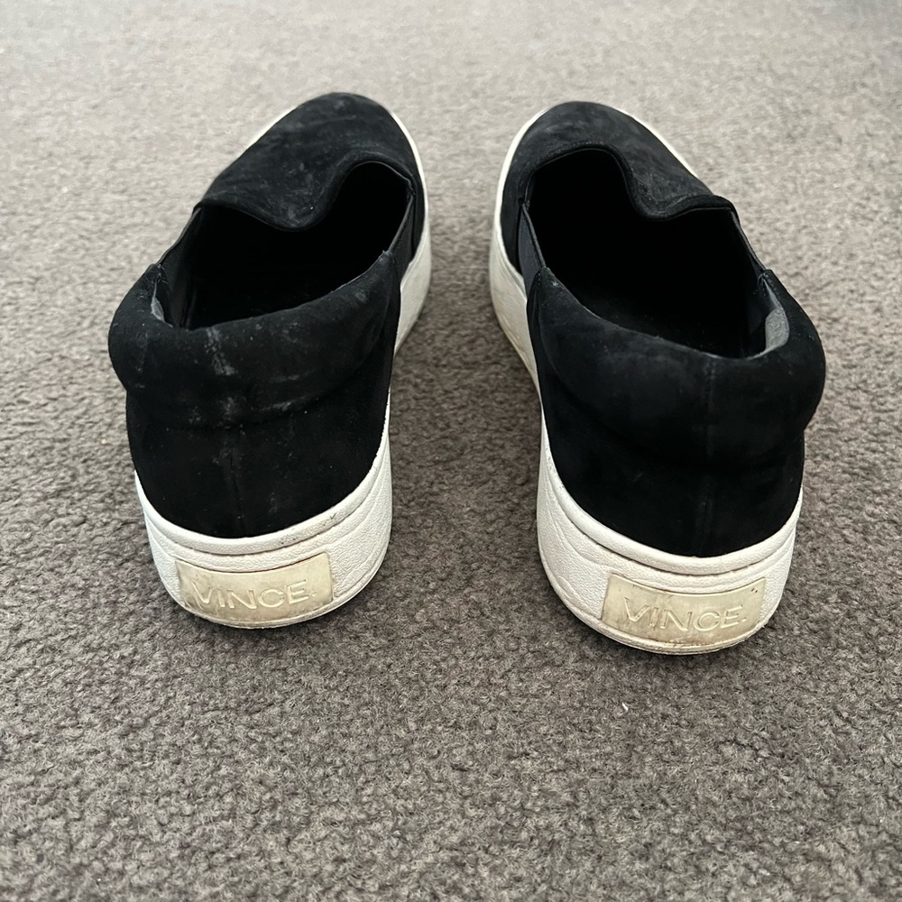 Vince Black Warren Platform Slip On 8.5 - image 2